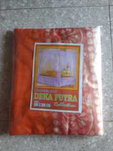 deka putra kelambu kotak motif klambu motif bahan tebal 200x200 jumbo