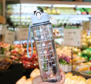 Ready Stock- 750ML Capacity Sport Water Bottle Large with filter and Strap Portable Plastic Outdoor - 750NW ✅✅✅✅✅✅**** PRINTING CUSTOM LOGO AVAILABLE *****✅✅✅✅✅✅