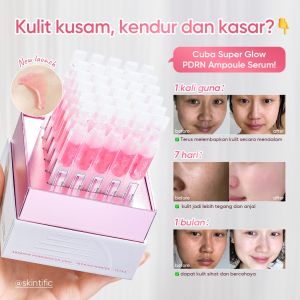 Skintific Super Glow PDRN Ampoule Serum | Deep‑Layer Hydration Skin Firming Lifting Dullness Brightening Healthy Radiance Boosting Niacinamide & TXA Anti‑Ampoule Facial Essence