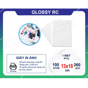 Giấy in ảnh Kodak TQ 13x18cm định lượng 260gms bề mặt Silk chống vân tay chống lóa cho máy in phun