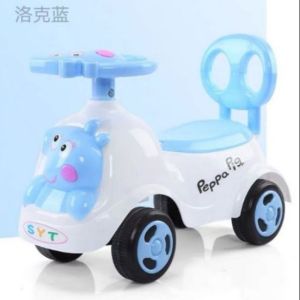 [Miễn ship] Xe lắc chòi chân con heo  con thỏ thỏ cute cho bé có nhạc + thùng đồ + tựa lưng