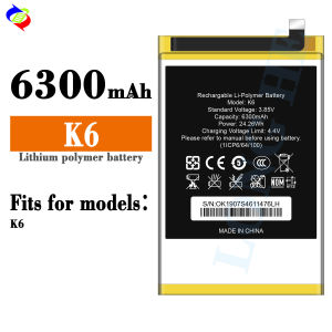 Dimi for Oukitel Mobile Phone Battery K6 Brand New Battery 6300MAh