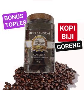 Kopi Goreng Java Robusta (BONUS TOPLES) Kopi O DOKAR Robusta Roasted Coffee Bean Indonesia (GUNUNG IJEN RAUNG)