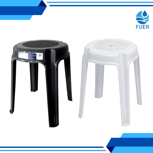 Monoblock Stool Plastic Chair Plain White and Black Lazada PH