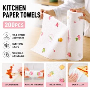 Disposable Kitchen Oil Absorbent Paper Towels Washable Dish Towel Non-Toxic Kitchen Tissue Paper