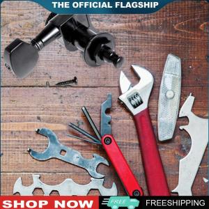 【New Arrival】 Guitar Accessories - 6Pcs Black Locking Tuners for 6R Inline Essential for Musicians Seeking Reliable Performance