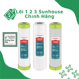 (Ưu Đãi SP Mới) Lõi Lọc Nước Sunhouse 1 2 3 Chính Hãng - Lõi Lọc Áp Dụng Cho Nhiều Loại Máy Lọc Nước