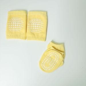 [Free Shipping] Summer Childrens Knee Pads Baby Floor Socks Set Walking Socks Class A Infant Anti-Slip Crawling Sports Knee Pads for Babies
