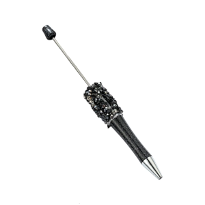 6PCS Glittering Sequins Beadable Pen Decorative Ballpoint Pen For Journaling Drawing Crafting Office School Supplies