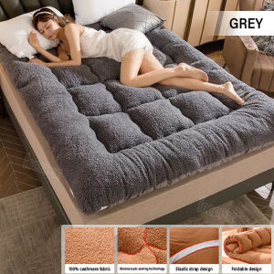 Single/Double/Queen/King Bed Foam Tatami Mattress Topper Thicker 10cm Folding Mattress Comfortable Velvet Tatami Topper Banig