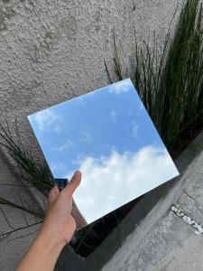 KACA CERMIN ASLI 100% UKURAN 24CM X 24CM DEKORASI RUMAH MINIMALIS AESTHETIC /KACA CERMIN DINDING MOULDING