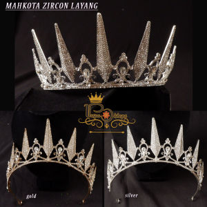 Mahkota tiara  zircon layang mahkota pengantin mahkota  hijab
