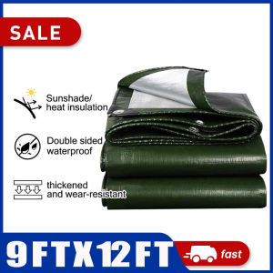 【Big Size】Japanese Sunshade Tarpaulin Trapal Waterproof Makapal Size 9ft X 12ft Tolda Trapal Rain Cover Lona Trapal Sale Truck Cover High Quality Tarpaulin Multiple Sizes Available