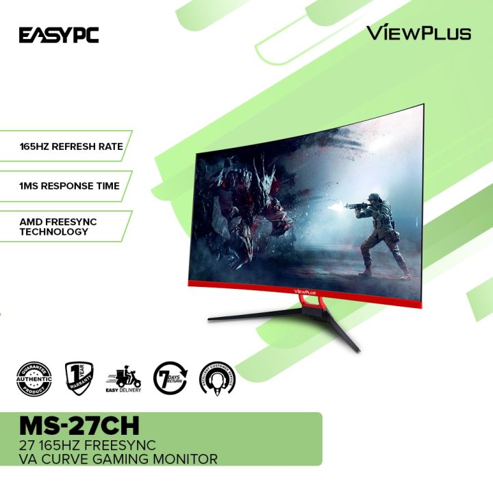 ViewPlus MS-27CH 27" 165Hz Freesync VA Curve Gaming Monitor, Brand New ...