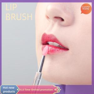 Graceful 1Pc Portable Silicone Lip Brush With Cover Soft Multifunctional Lip Balm Applicator Lipstick Lipgloss Eyeshadow Makeup Brushes