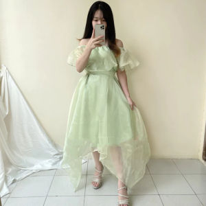 DRESS SABRINA WANITA POPULER CHIBI VICTORIA DRESS ORGANZA CHRISTMAS PREMIUM GAUN PESTA PREMIUM