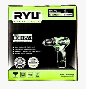 RYU CORDLESS 12V RCD12V 1 MESIN BOR RCD 12 BOR BATRE DRILL BATTERY 12V