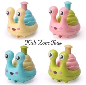 Mainan Edukasi Anak Siput Berjalan Happy Snail Tekan Dan Jalan