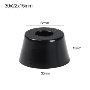 【COD+IN STOCK】10 pcs Furniture Slip Feet Black Speaker Bed Table Box Tapered PVC Shock Protection Floor Protective Pad Furniture Parts