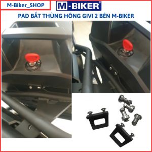 Tấm bắt baga givi gắn thùng nhôm tấm bắt baga givi chất liệu thép cắt cnc sơn tĩnh điện đen nhám