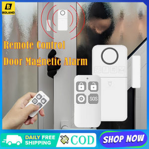 Boland Door Magnetic Alarm Wireless Remote Control Door Window Sensor Alarm 130dB Large Volume Alert Magnetic Induction Detector Security Burglar Siren