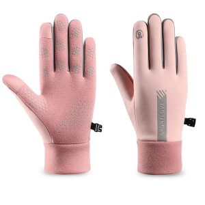 LONGB Cold Resistance Winter Gloves Thermal Fleece Thicken Driving Mittens Comfortable Winter Warm Ski Gloves For Outdoor Sport Running