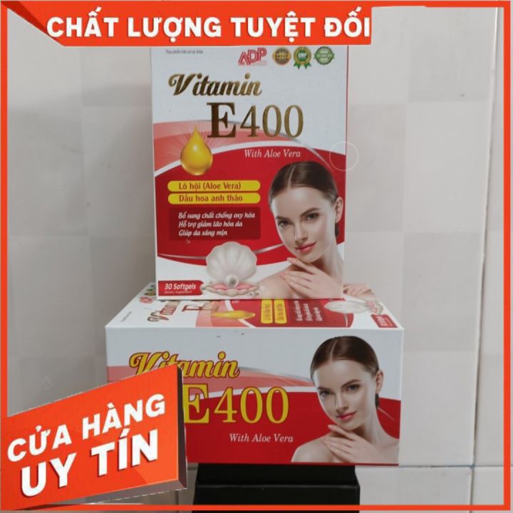 Hộp 30V Đẹp Da Vitamin E 400 With Aloe Vera NGỌC TRAI Chống Lão Hóa ...