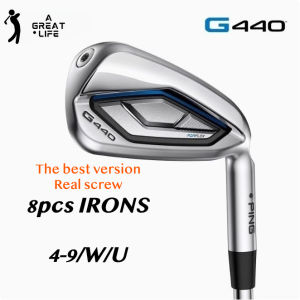 The Highest Version 8PCS 2025 PING G440 New Golf Club Mens Irons Graphite/Steel Shaft S/SR/R Flex High Fault Tolerance Long Distance Golf Full Set of Irons Nine with Covers