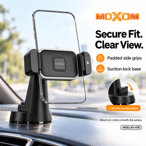 MOXOM Stable 360° Phone Holder Stable Mini Dashboard Strong Windscreen Rotation Universal compact  Stand Mount VS110