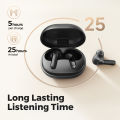 Soundpeats Life Bluetooth V5.2  Active Noise Cancelling Bluetooth Earphones Touch Control Wireless Earbuds Earphones 25H Playtime. 