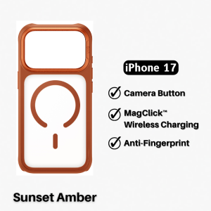 UNIQ Veren iPhone 17 Pro Max Case / iPhone 17 Pro Case MagClick Charging Frosted Shield Phone Case