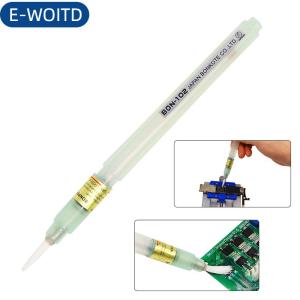 E-WOITD  1 cái 102 Flux Bút hàn Rosin Hàn dán công cụ Applicator bàn chải đầu không sạch cho BGA Hàn