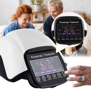 Wireless Electric Air Compression Red Light Heating Knee Massager Kneecap Knee Support Guard for Arthritis and Joint Pain Relief