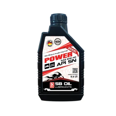 Dầu nhớt xe số SB OIL Power 2000 10W40 API SN JASO MA2 Dầu nhớt xe máy hạn chế mài mòn động cơ tiết kiệm nhiên liệu