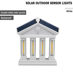 Mini Solar LED Wall Light Outdoor Waterproof Warm Garden Decoration LED Wall Lamp Fence Light