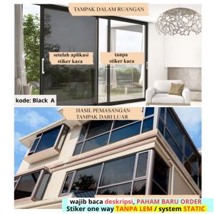 STICKER STIKER SETIKER KACA SATU ARAH | KACA FILM | SUNBLAST | WINDOW FILM ONE WAY MIRROR ANTI UV PROTECTION ONEWAY SUNBLAS SANBLAST SANBLAS PINTU JENDELA KACA RUMAH