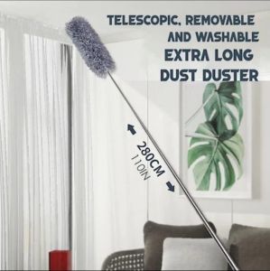 COD - Kemoceng Microfiber Bisa Tekuk Pembersih Debu 280CM / Kemoceng Bulu Microfiber Fleksibel