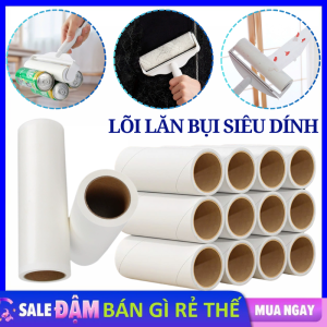 Lõi Lăn Bụi Dự Phòng 60 tờ Làm Sạch Quần Áo Lông Thú Ga Giường Siêu Dinh - Lõi Cây Lăn Bụi Lăn Tóc Dính Dọn Sạch Lông Thú Cưng - Lõi Dư Phòng Cho Cây Lăn Bụi 10cm - 16cm - 19cm - 24cm