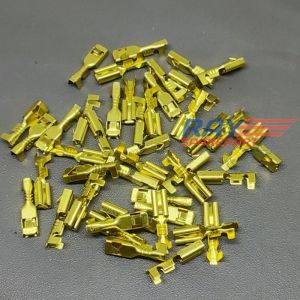 (100PCS) TERMINAL SKUN GEPENG CEWEK FEMALE KECIL 2.8MM / SKUN SOKET KONEKTOR KABEL KECIL MOTOR