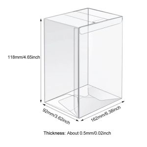 4inch Funko Pop Transparent Toy Storage Case 0.5MM Plastic Package Protector Funko Igard Hard Case