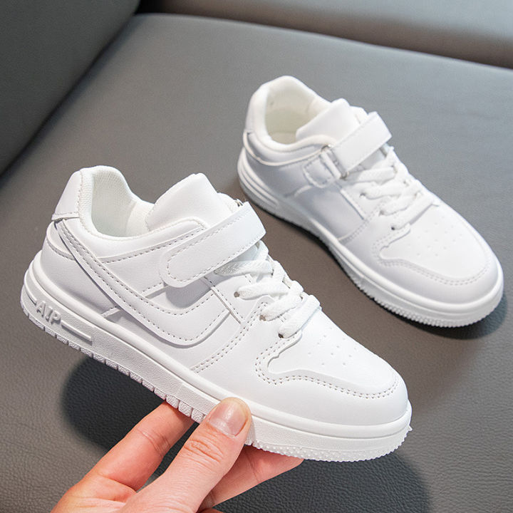 Fashion Kids White Shoes Rubber Sneakers For Boys Girls Soft