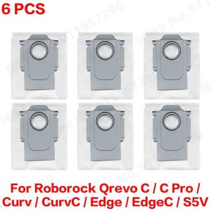 Replacement Main Side Brush Mop Cloth Dust Bag Filter Compatible With Roborock Qrevo C / C Pro / Curv / CurvC / Edge / EdgeC / S5V Robot Vacuum Cleaner Accessories
