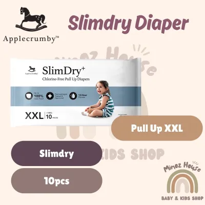 Applecrumby Airplus / Slimdry Pure Basic Chlorine Free Premium Baby Diaper Tape/ Pull up