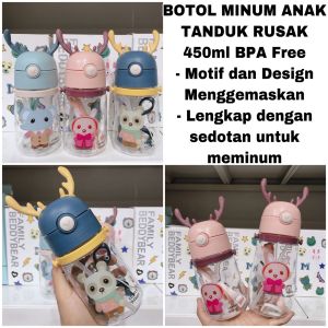 BOTOL MINUM ANAK 700ML / BOTOL RUSA 700ML / BOTOL ANAK PLASTIK PP TAHAN PANAS FREE BUBBLE WRAP VD