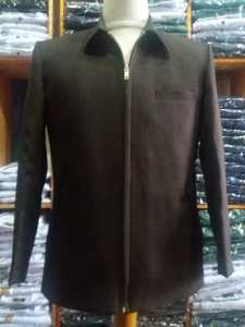 Jasket Hitam Hightwist Premium Tebal Dan Halus By Kayla / Jasket Seragam Guru / Jasket Santri / COD