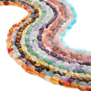 5-8MM Irregular Shape Natural Stone Beads Amethyst Quartz Agate Jade Jasper Chip Beads for Bracelet Necklace DIY Bracelets Necklace Jewelry Making