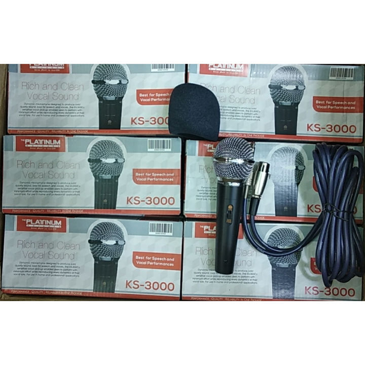 Platinum Mic KS-3000 Wired Microphone Lazada PH