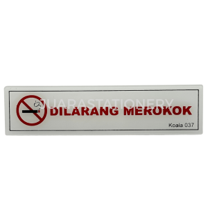 Acrylic Sign Papan Penunjuk / Akrilik Label Pintu Tarik Dorong Toilet CCTV No Smoking No Parking