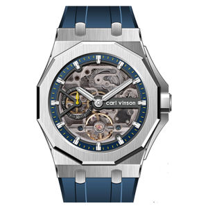 นาฬิกาแบรนด์ Carvinson นาฬิกากลไกอัตโนมัติเต็มรูปแบบธุรกิจลำลองผู้ชายนาฬิกาข้อมือกันน้ำเรืองแสงนาฬิกาผู้ชาย