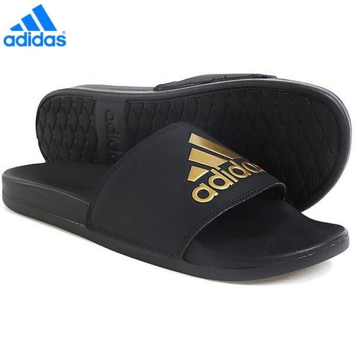 Adidas adilette Comport Sandals EG1850 Black Gold Slippers Slides Size UK Lazada PH